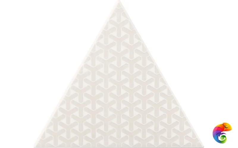 Керамическая плитка Petracers Triangolo Ypsilon Grigio Su Bianco 17x17