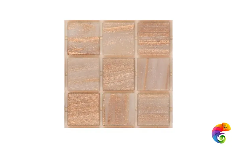 Стеклянная мозаика с авантюрином Trend Brillante Opale 220 на пленке Luc 2x2