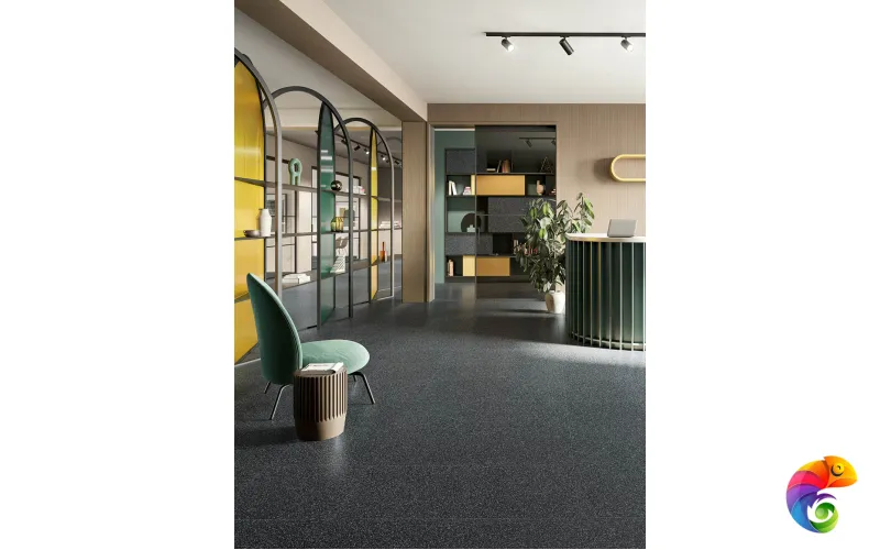 Refin Керамогранит Flake Black Small 60x60x0,9 Matt Rt