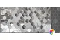 Стеклянное панно Sicis Vetrite Persio Grey 132,5x254,6