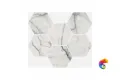Керамогранит Италон Шарм Эво Статуарио Мозаика Гексагон Патинированный 25x29