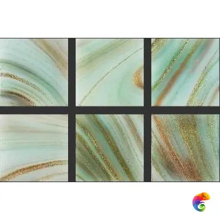 Rose Mosaic Стеклянная мозаика 1x1 G60(5) сетка 318х318