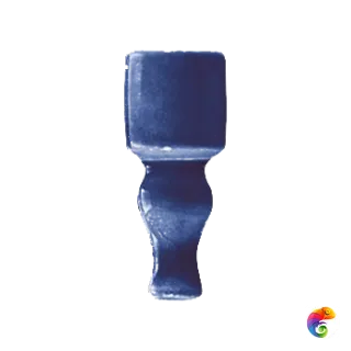 Вставка Ceramiche Grazia Epoque Angolo Finale Diamantato Cobalt Craquele 2x6,5