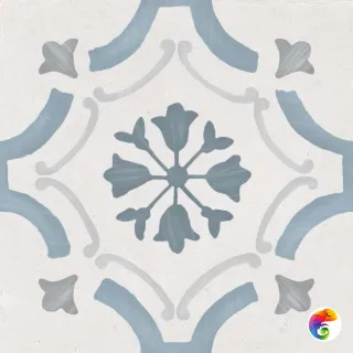 Керамогранит Harmony Sirocco Blue Ornate 22,3x22,3
