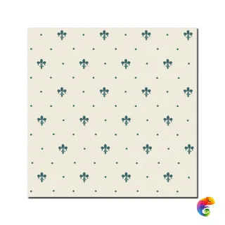 Керамическая плитка Petrachers Grand Elegance Giglio Verde Su Panna 20x20