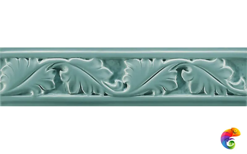 Бордюр Ceramiche Grazia Formae Foliage Diamond Mist 6,5x26