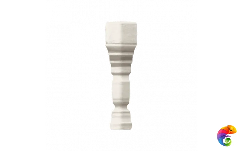 Вставка Ceramiche Grazia Epoque Angolo Terminal Pitti Bianco Matt 2x12