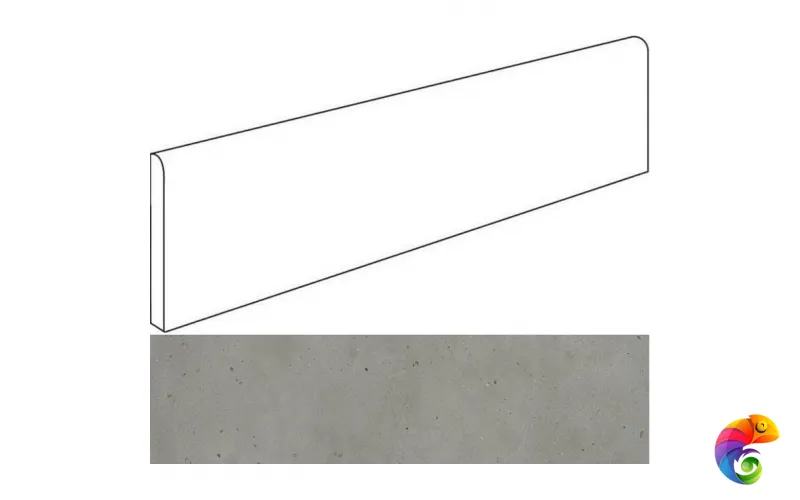 Italon Плинтус из керамогранита Avantgarde Iron 7,2x80 Battiscopa