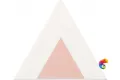 Керамическая плитка Petracers Triangolo Pallino Rosa Su Bianco 17x17