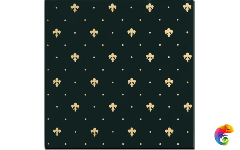 Керамическая плитка Petrachers Grand Elegance Gold Giglio Oro Su Verde Luc 20x20