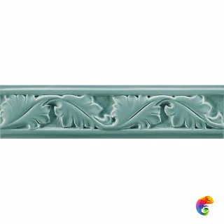 Бордюр Ceramiche Grazia Formae Foliage Diamond Mist 6,5x26