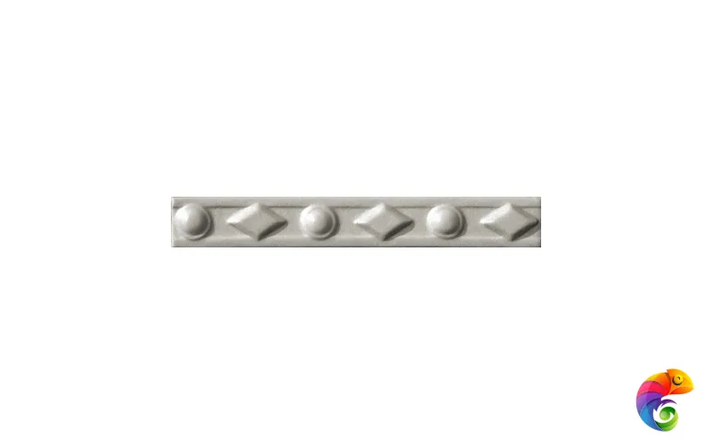 Бордюр Ceramiche Grazia Amarcord Diamantato Fumo Matt 3x20