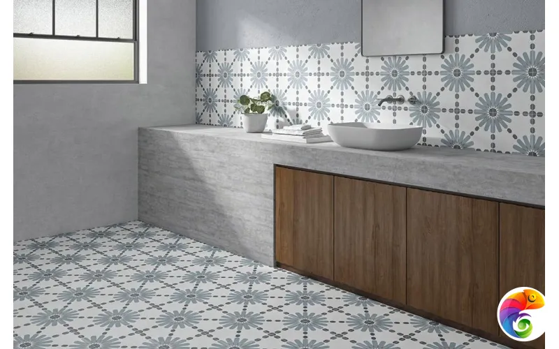 Керамогранит Harmony Aruba Daisy Blue Mat 22,3x22,3