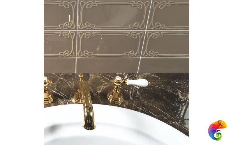 Керамическая плитка Etruria Design Art Deco Piano Deep Chestnut 1° Scelta 12,5x25