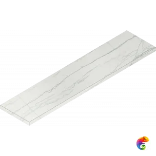 Italon Керамогранитная ступень Charme Advance Scalino Ang. SX Platinum 33x120