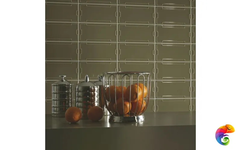 Керамическая плитка Etruria Design Art Deco Vectorframe C Asparagus 1° Scelta 12,5x25
