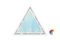 Керамическая плитка Petracers Triangolo Cornice Azzurro Su Bianco 17x17