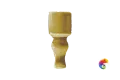 Вставка Ceramiche Grazia Epoque Angolo Finale Diamantato Mustard Craquele 2x6,5