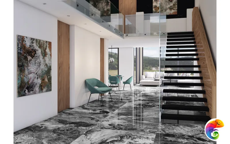 Керамогранит Apavisa Fluid Black Polished 119,3x260