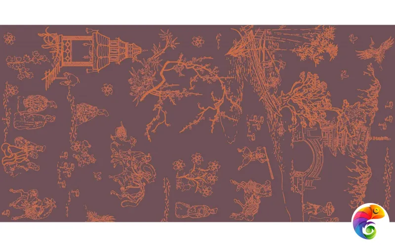 Керамогранит Sodai Silkroad Burgundy 50x100 Глянцевый 3,5 мм