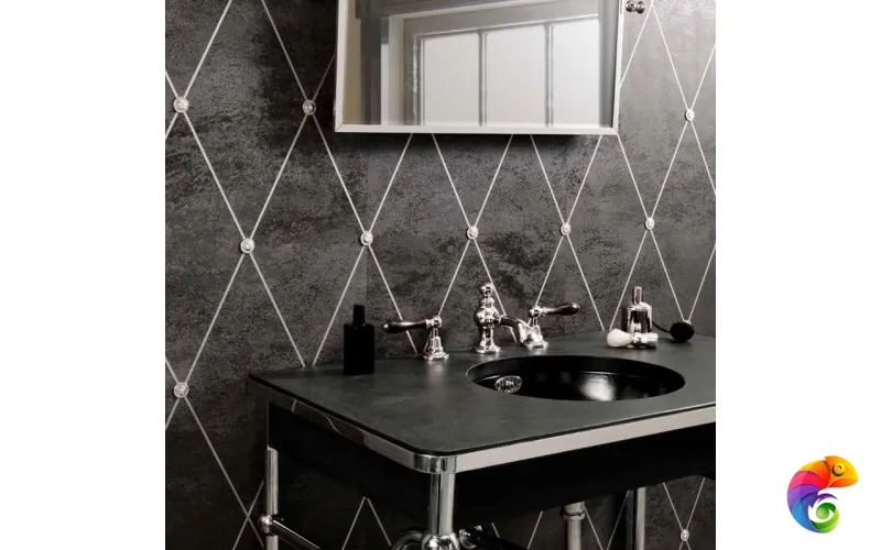 Керамогранит Petracers Ad Maiora Rhombus Platino Nero Matt 50x100