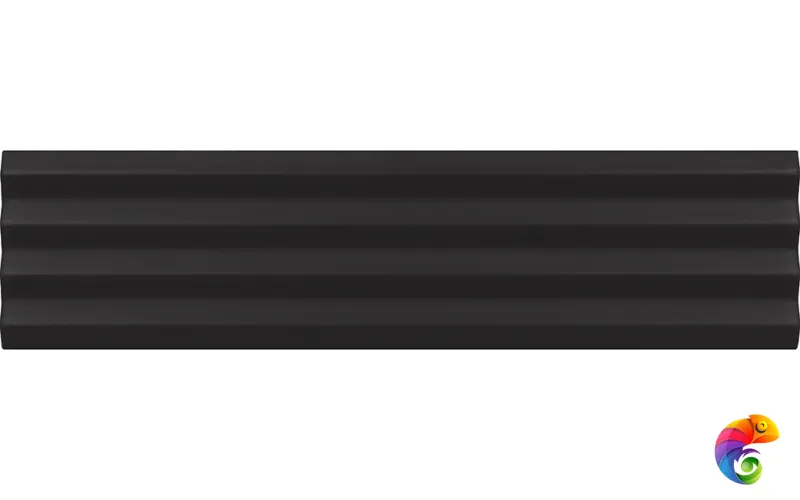 Плитка Equipe Costa Nova Praia Black Matt 5x20 см