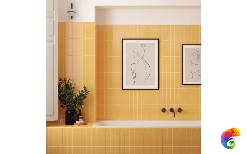 Плитка Equipe Costa Nova Yellow Matt 5x20 см