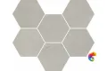Мозаика  Italon Continuum Silver Mosaico Hexagon  25x29