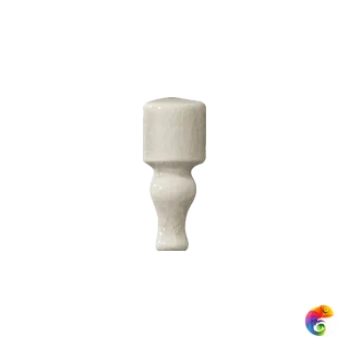 Бордюр Ceramiche Grazia Maison Angolo Finale Argent Craquele 2x6,5