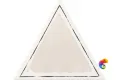 Керамическая плитка Petracers Triangolo Cornice Grigio Su Bianco 17x17