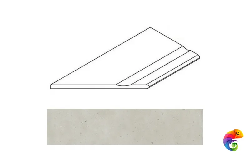 Italon Бордюр из керамогранита Avantgarde Pure Bordo 30x120 Svasato Round Sx