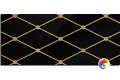Стеклянное панно Sicis Vetrite Regium Feather Black 28x56