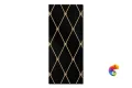 Стеклянное панно Sicis Vetrite Regium Feather Black 28x56