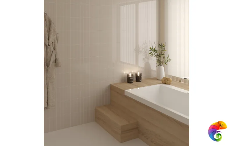 Плитка Equipe Costa Nova Beige Pale Glossy 5x20 см