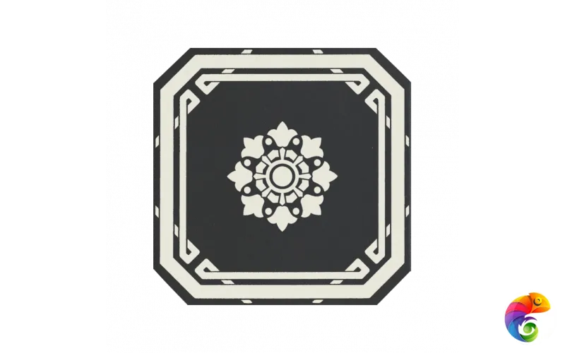 Керамическая плитка Ceramiche Grazia Old England Ottagono Black Dover 20x20