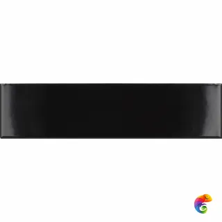 Плитка Equipe Costa Nova Black Glossy 5x20 см