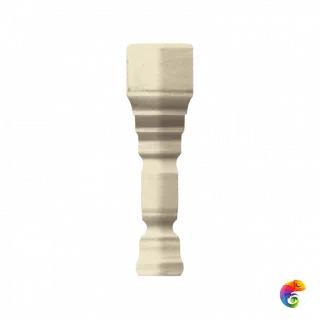 Вставка Ceramiche Grazia Epoque Angolo Terminal Deco Ivory Craquele 2x12