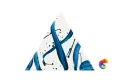 Керамическая плитка Petracers Triangolo Splash Blu Su Bianco 17x17