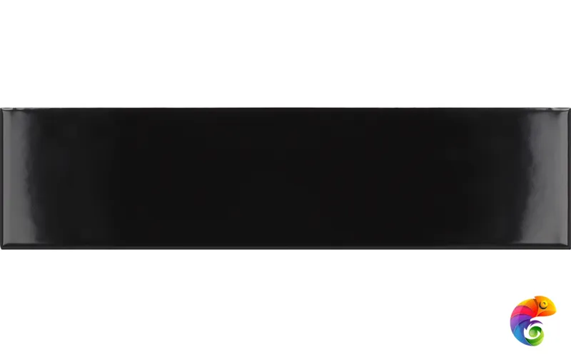 Плитка Equipe Costa Nova Black Glossy 5x20 см