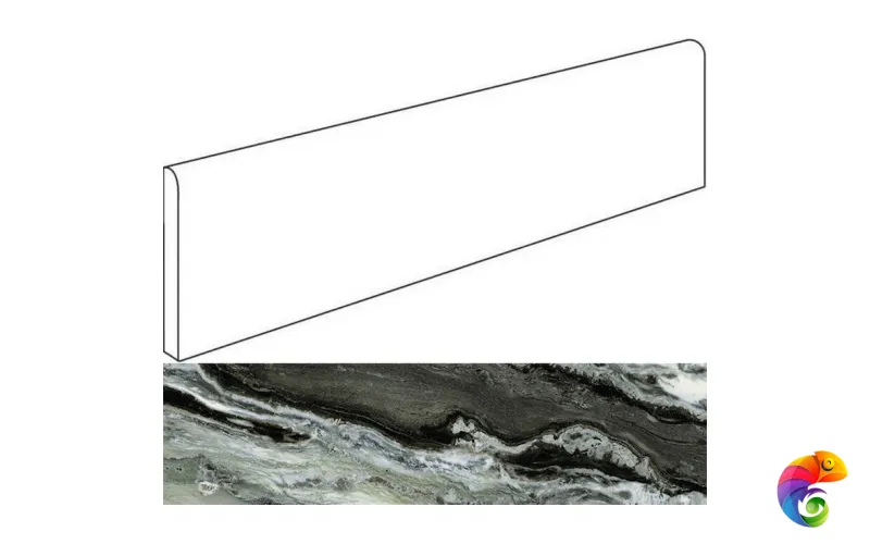Italon Плинтус из керамогранита Avantgarde Exclusive Green 7,2x80 Battiscopa Cer