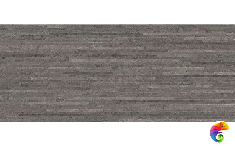 Ergon Керамогранит Portland Stone Decoro Lines Anthracite 60x120х0,9 Nat
