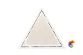 Керамическая плитка Petracers Triangolo Cornice Grigio Su Bianco 17x17