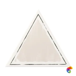 Керамическая плитка Petracers Triangolo Cornice Grigio Su Bianco 17x17