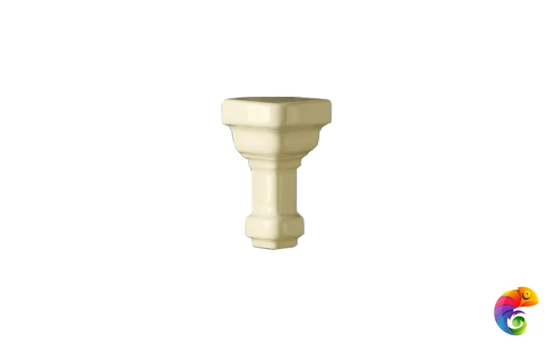 Вставка Ceramiche Grazia Essenze Angolo Esterno Parete Magnolia Craquele 3x7,5