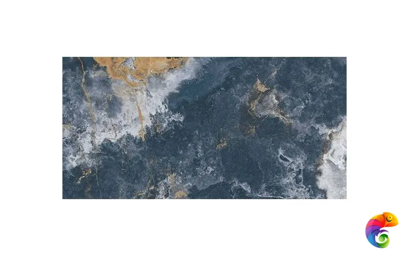 Керамогранит Infinity Crystal Ocean Blue Lucido Bookmatch Mix 160x320x6