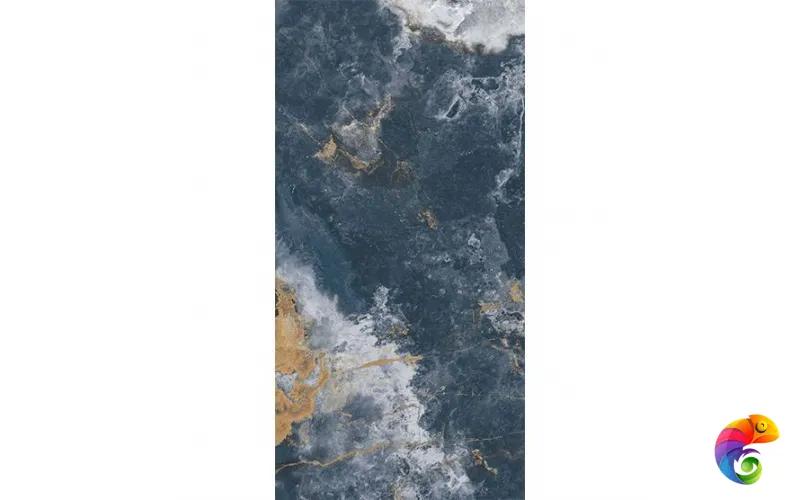 Керамогранит Infinity Crystal Ocean Blue Lucido Bookmatch Mix 160x320x6
