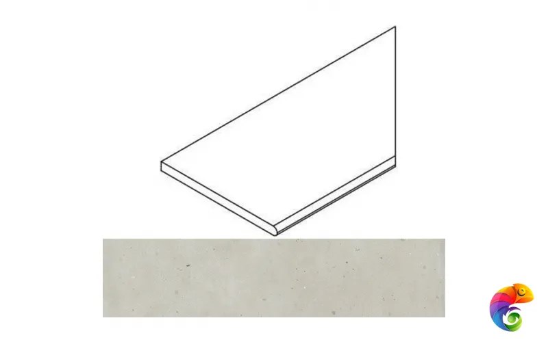 Italon Бордюр из керамогранита Avantgarde Pure Bordo 30x120 Grip Dx