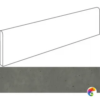 Italon Плинтус из керамогранита Avantgarde Black 7,2x60 Battiscopa