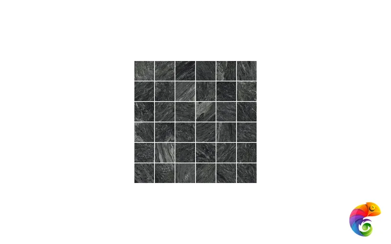 Керамогранит Италон Скайфолл Неро Мозаика Патинированный 30x30