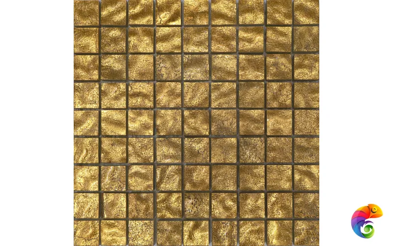 Мозаика из золота Trend Gold Veneziano,  24 карата, кракле, состаренное, размер чипа 20x20x10мм